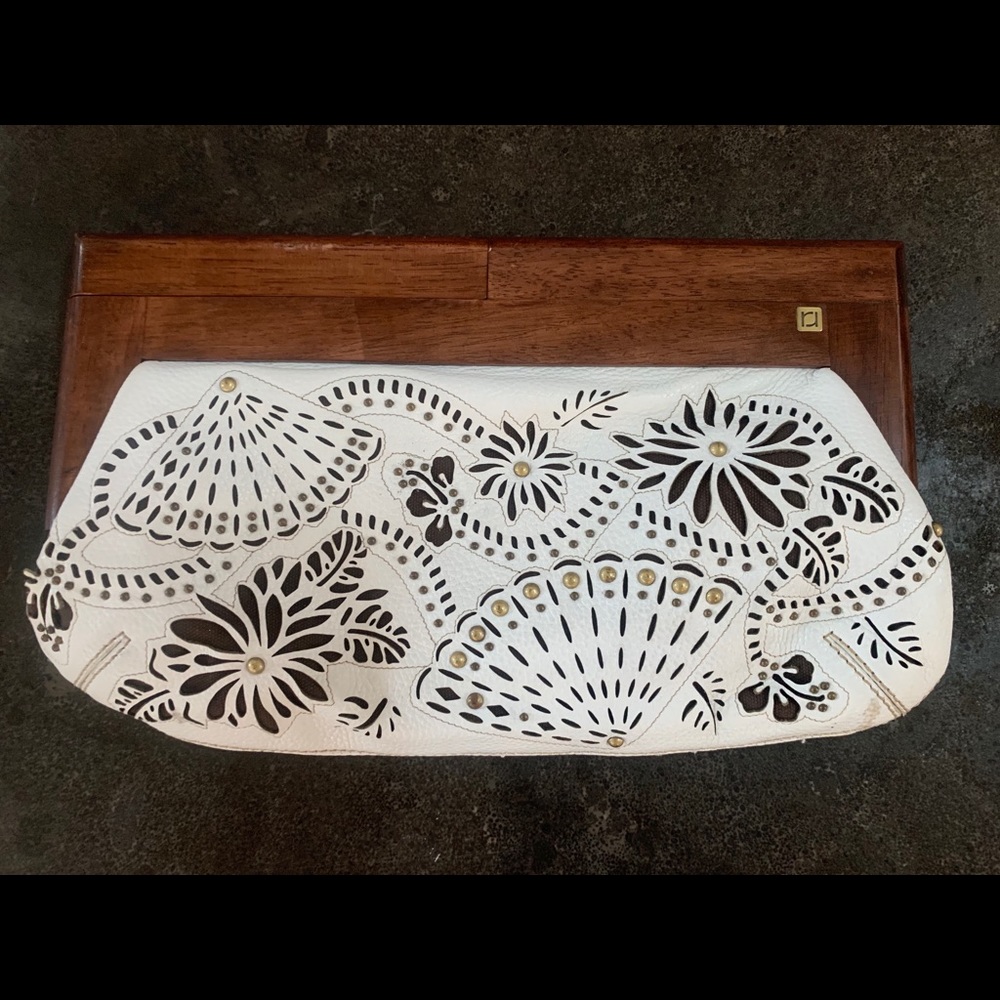 Rafe New York Laos Martina Wood Frame Clutch